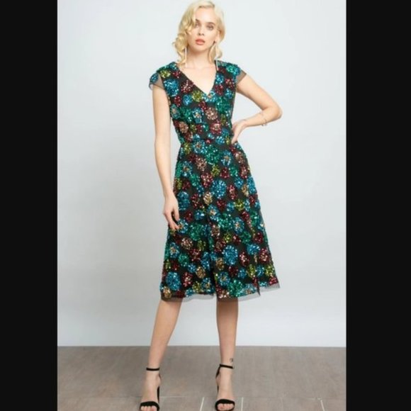 Anthropologie Dresses & Skirts - Anthropologie Eva Franco Glenna Sequined Midi Dress NWT